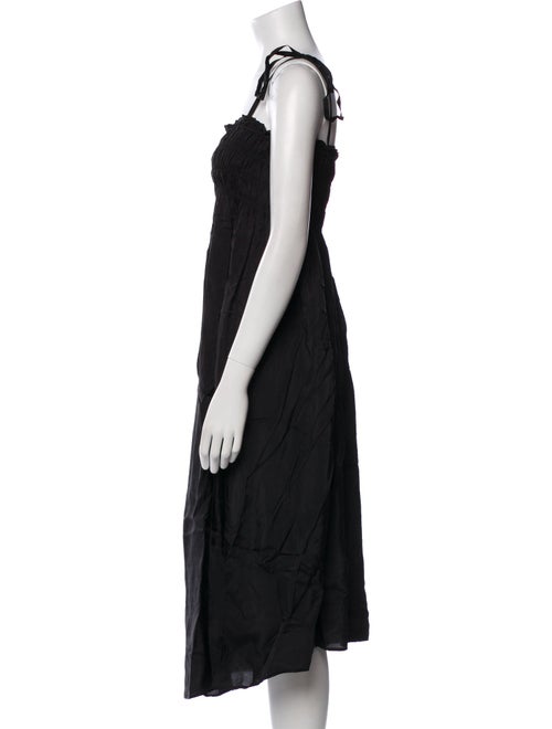 Ganni Square Neckline Midi Length Dress