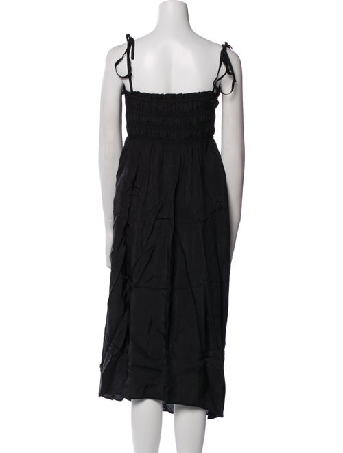 Ganni Square Neckline Midi Length Dress