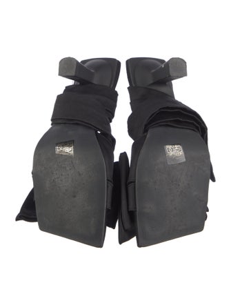 Ganni Satin Bow Accents Slingback Sandals