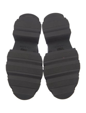 Ganni Leather Colorblock Pattern Chelsea Boots