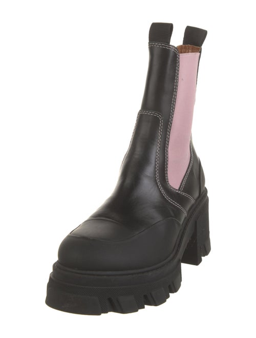 Ganni Leather Chelsea Boots