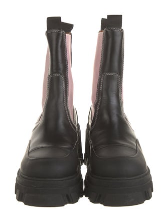 Ganni Leather Chelsea Boots
