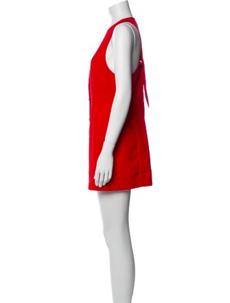 Ganni Crew Neck Mini Dress