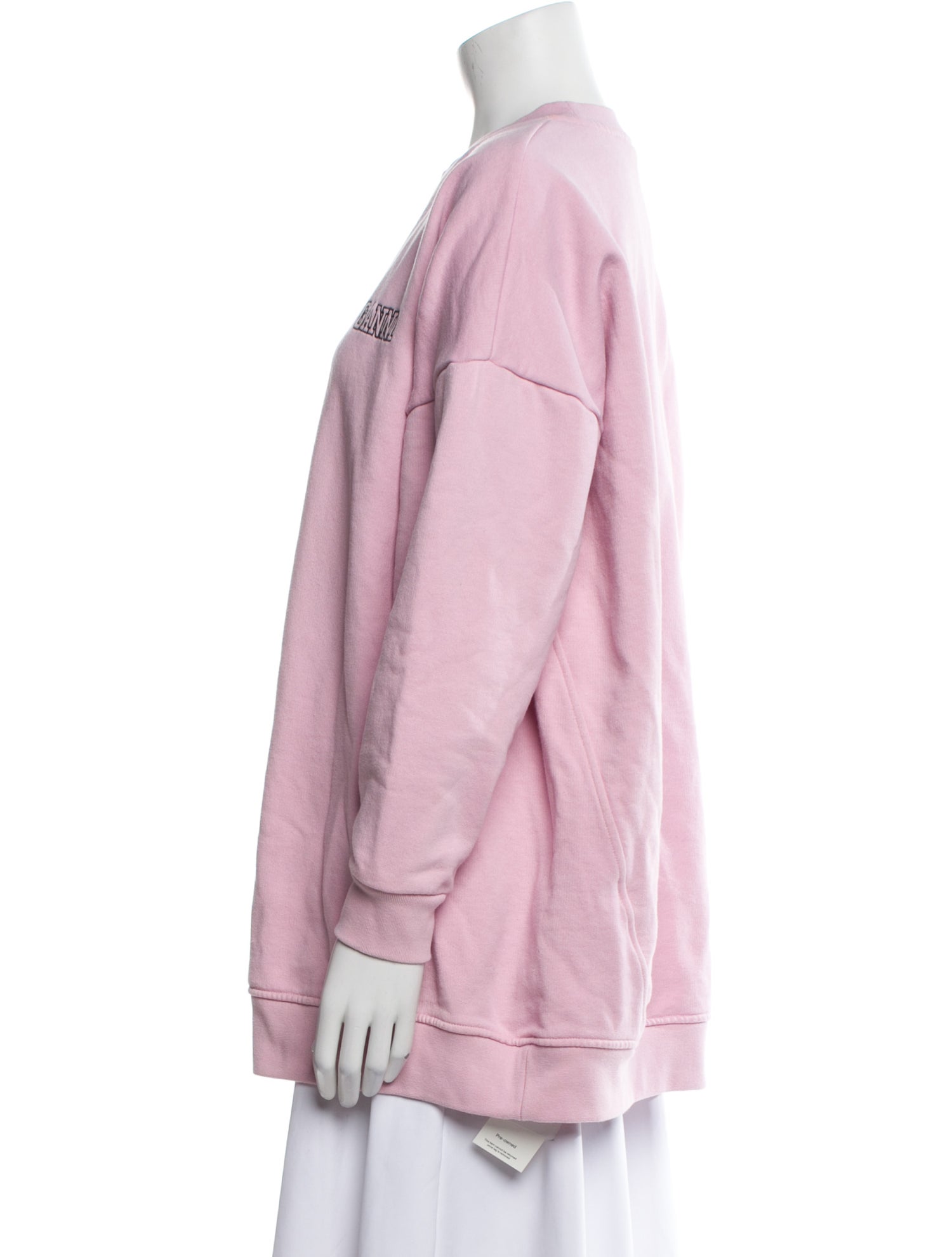 Ganni Crew Neck Long Sleeve Sweatshirt