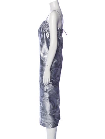 Ganni Printed Knee-Length Dress