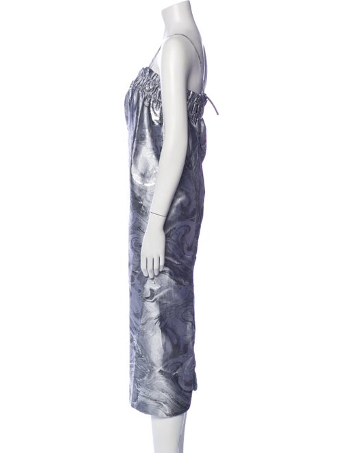 Ganni Printed Knee-Length Dress