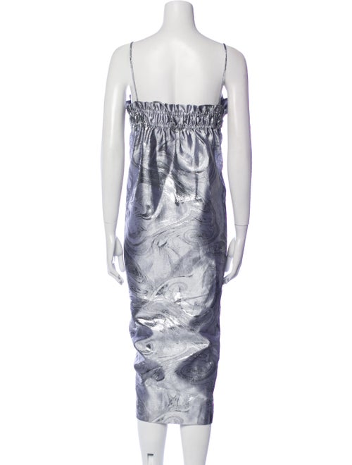 Ganni Printed Knee-Length Dress