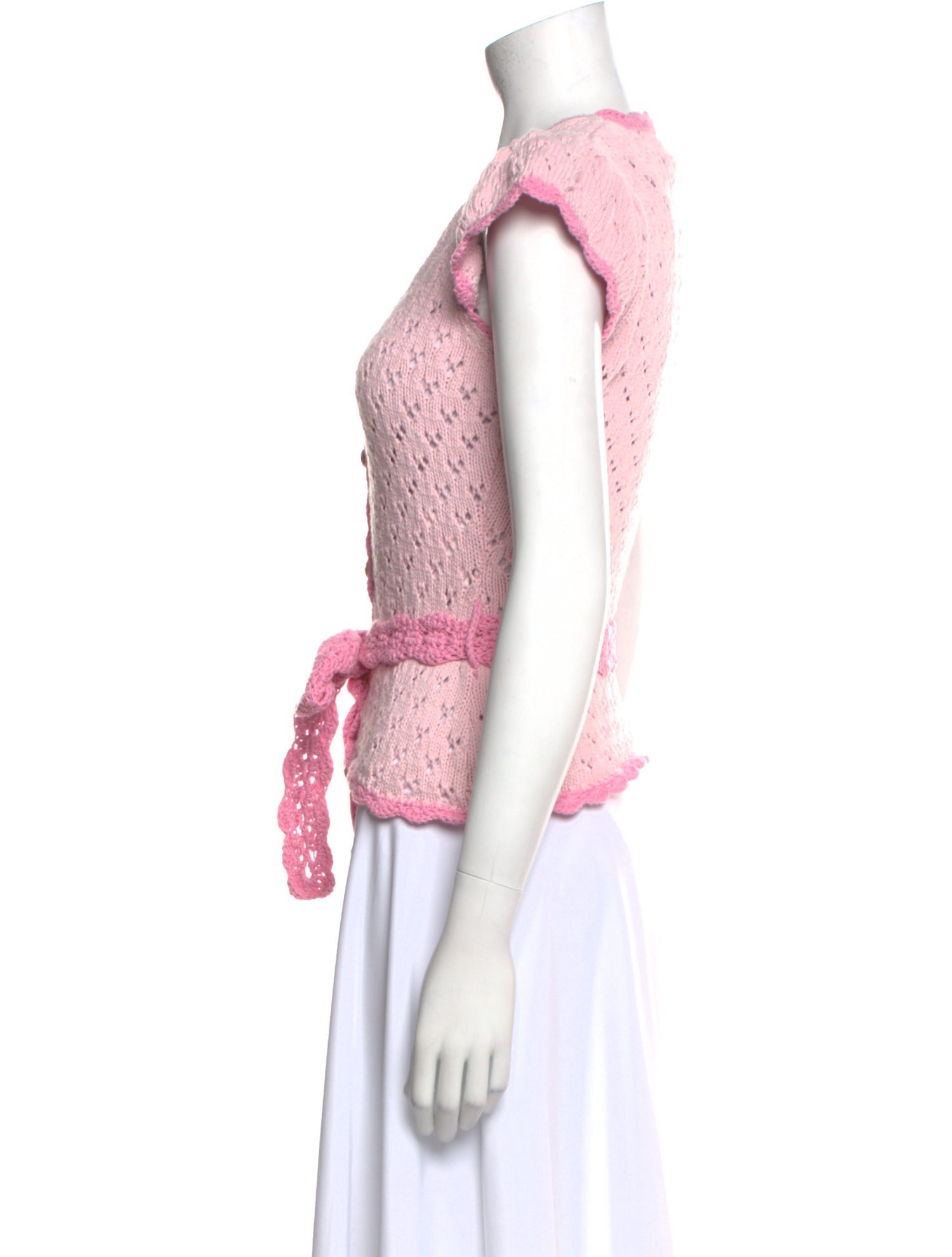 Ganni Colorblock Pattern Scoop Neck Sweater