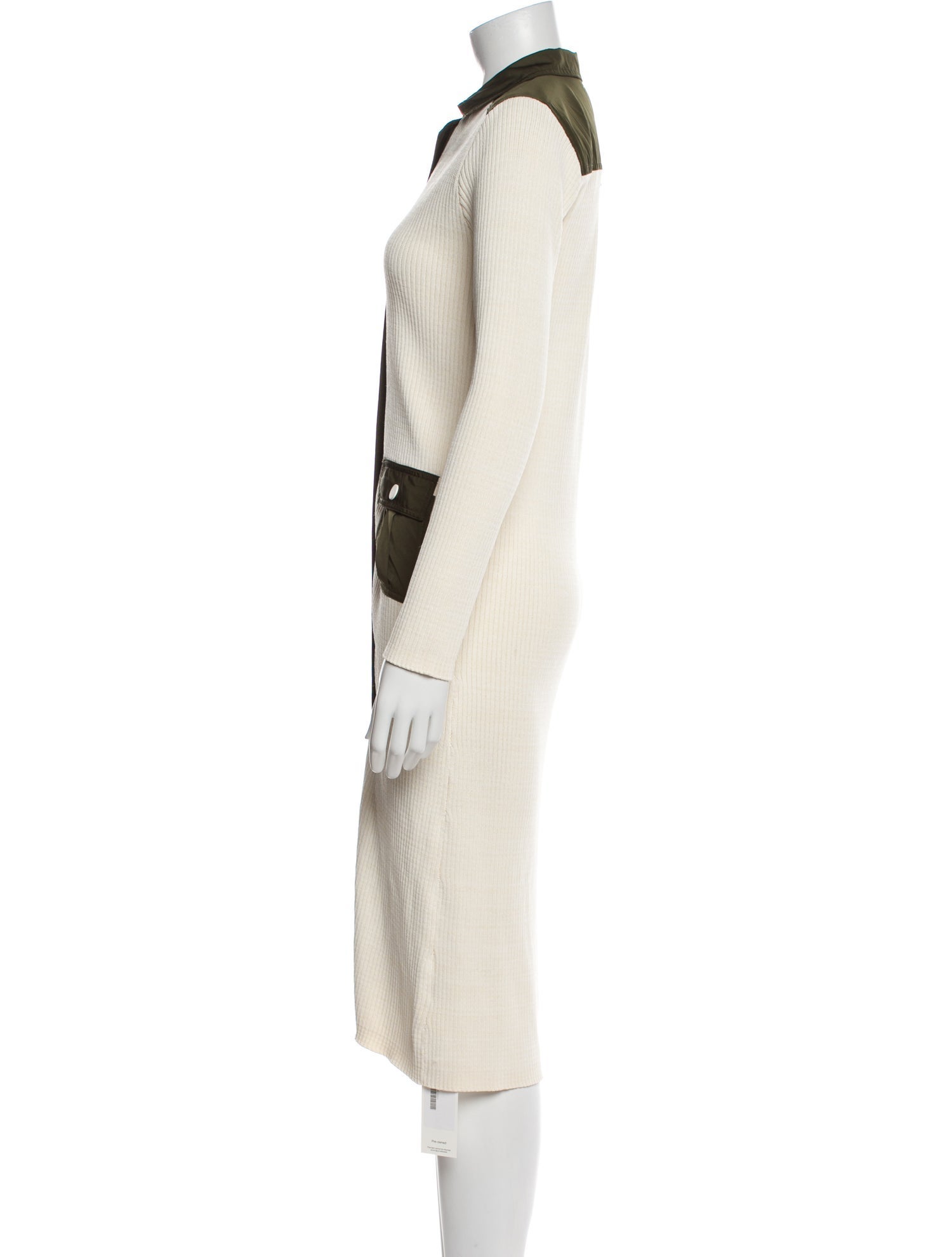 Ganni Colorblock Pattern Midi Length Dress