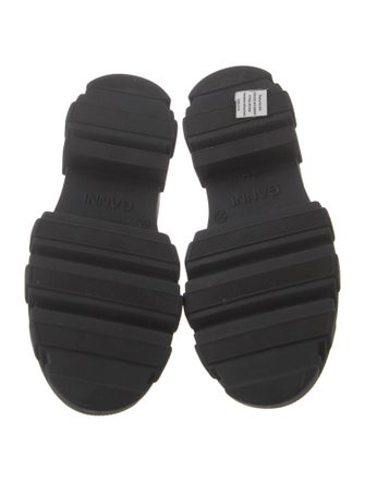 Ganni Snakeskin Animal Print Loafers