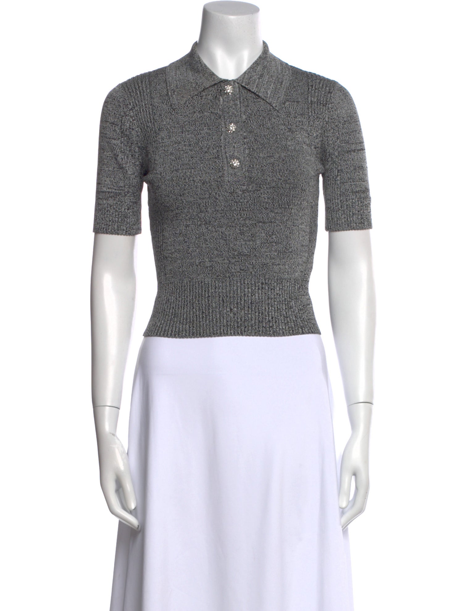 Ganni Short Sleeve Polo