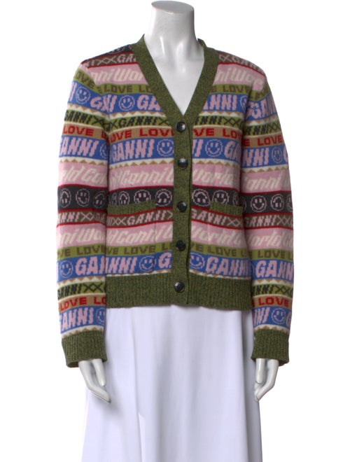 Ganni Wool Striped Sweater