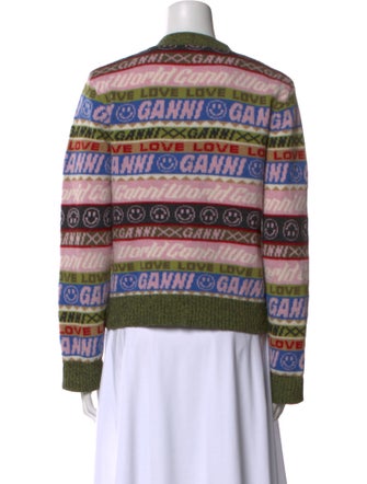 Ganni Wool Striped Sweater
