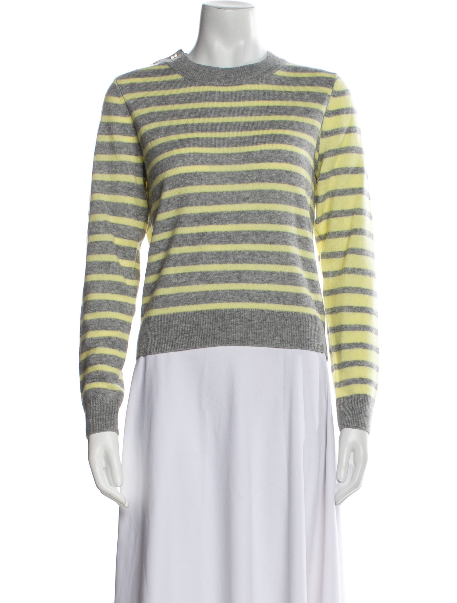 Ganni Merino Wool Striped Sweater