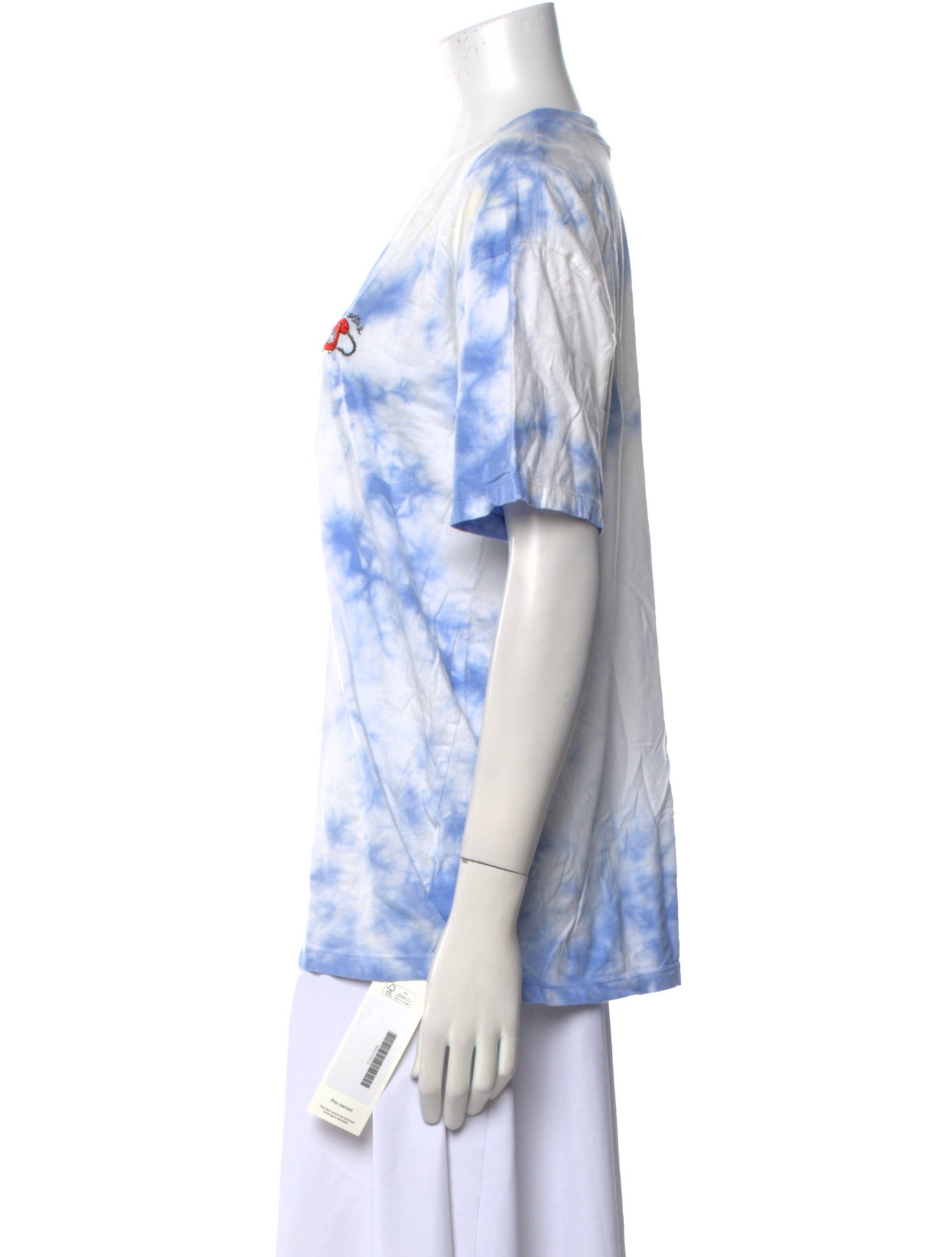 Ganni Tie-Dye Print Scoop Neck T-Shirt