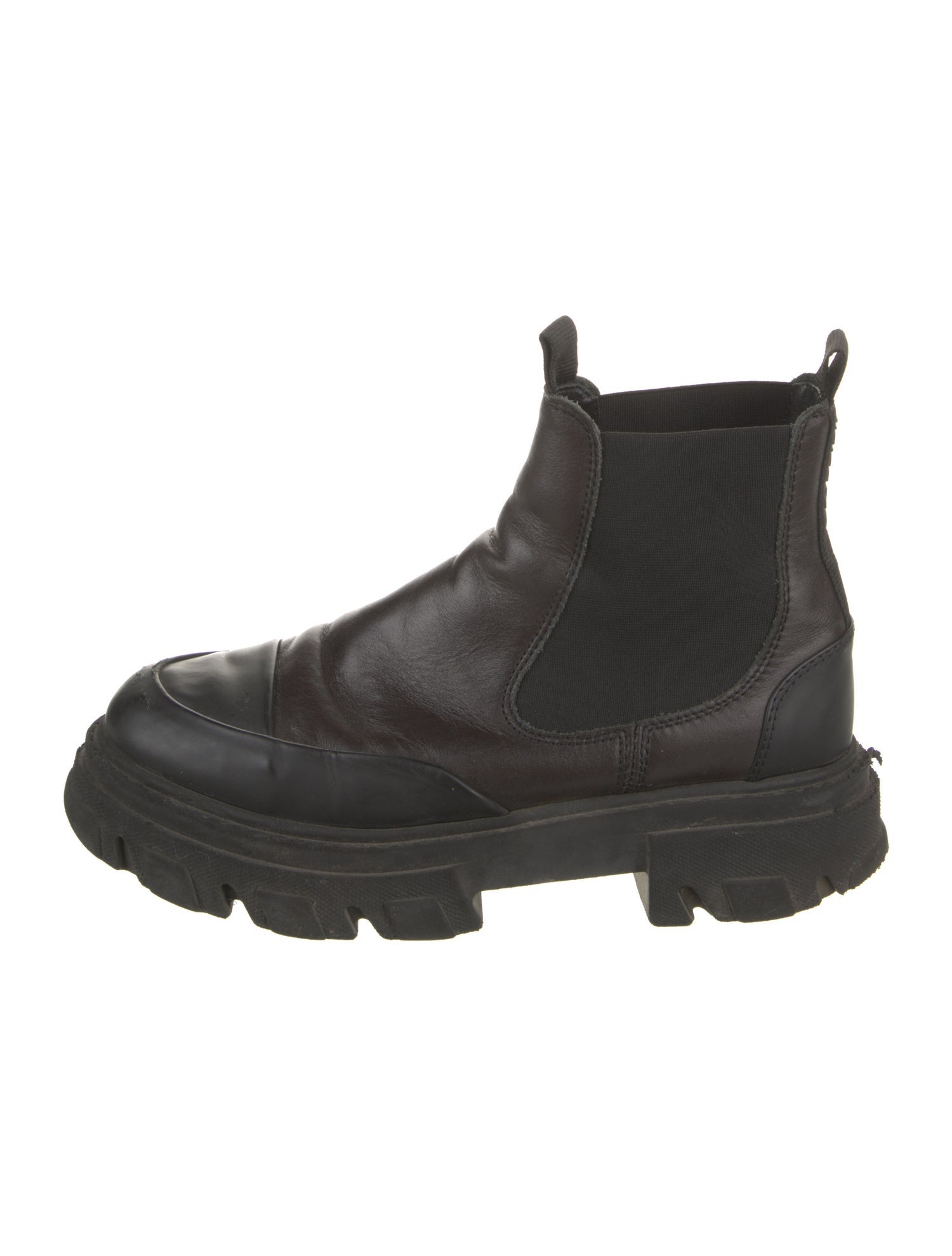 Ganni Leather Chelsea Boots