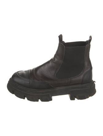 Ganni Leather Chelsea Boots