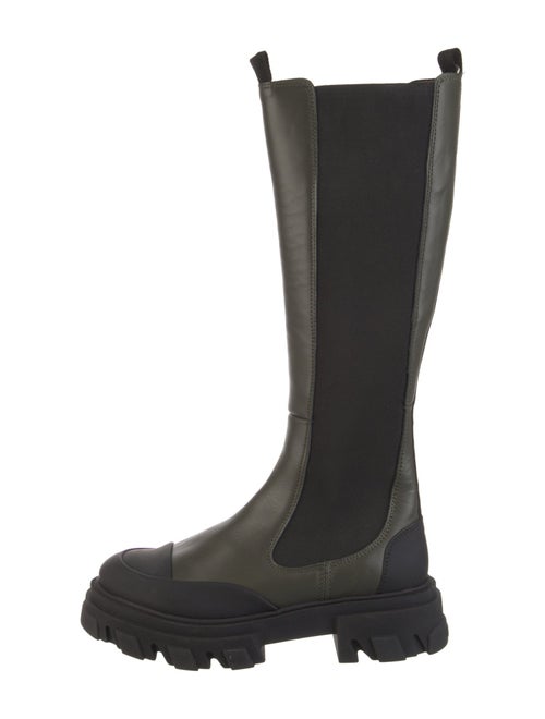 Ganni Leather Chelsea Boots