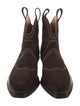 Ganni Suede Western Boots