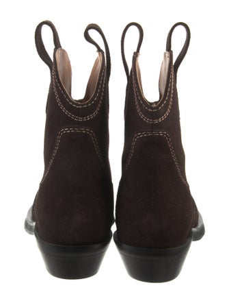 Ganni Suede Western Boots