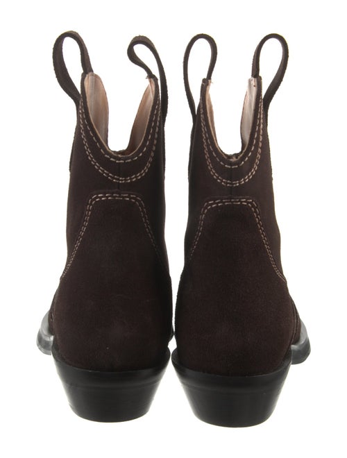 Ganni Suede Western Boots
