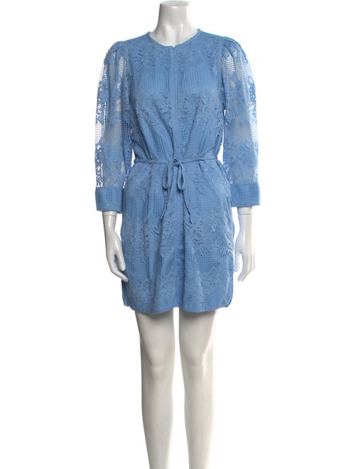 Ganni Crew Neck Mini Dress