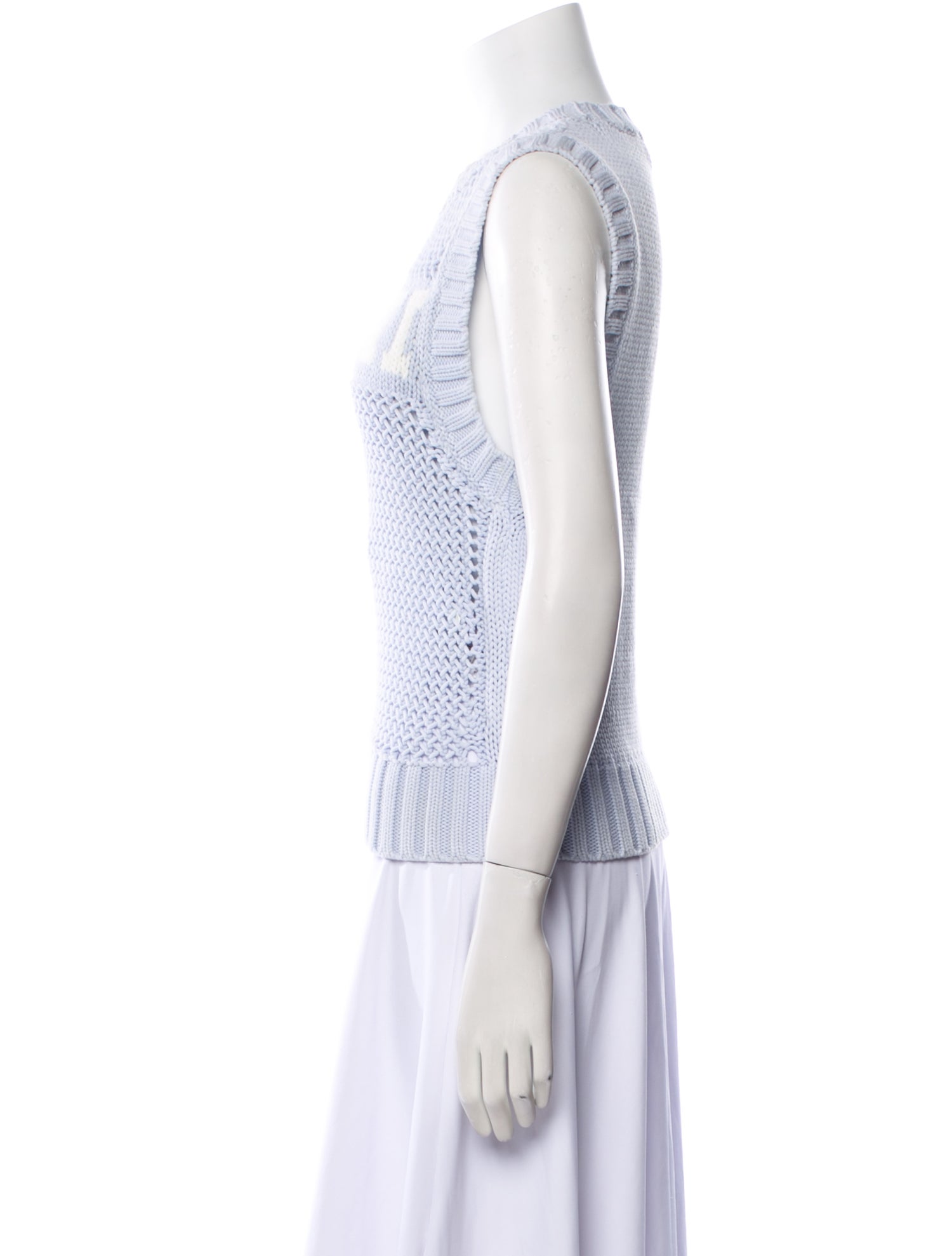 Ganni Graphic Print Crew Neck Top