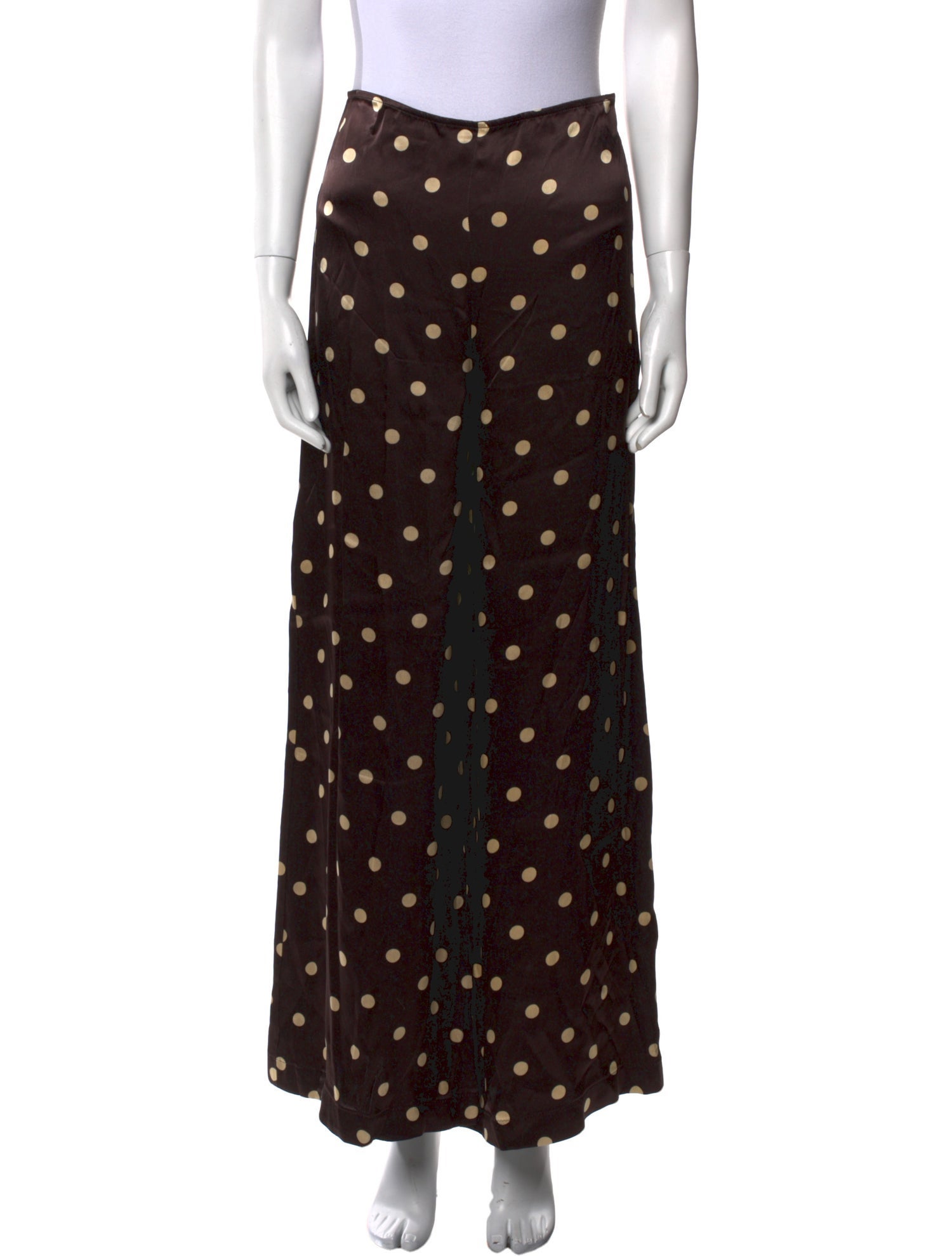 Ganni Polka Dot Print Wide Leg Pants