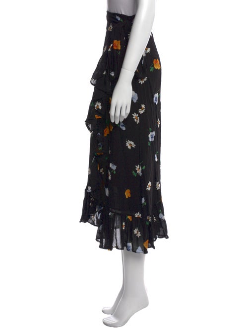 Ganni Floral Print Midi Length Skirt