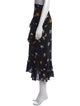 Ganni Floral Print Midi Length Skirt