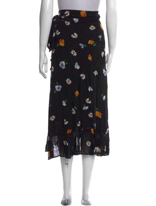Ganni Floral Print Midi Length Skirt