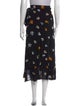 Ganni Floral Print Midi Length Skirt