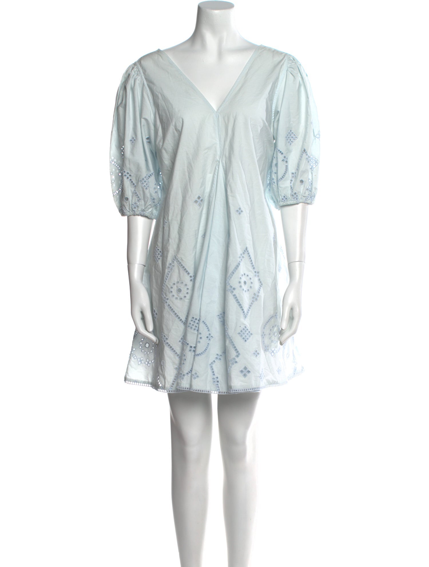 Ganni V-Neck Mini Dress w/ Tags