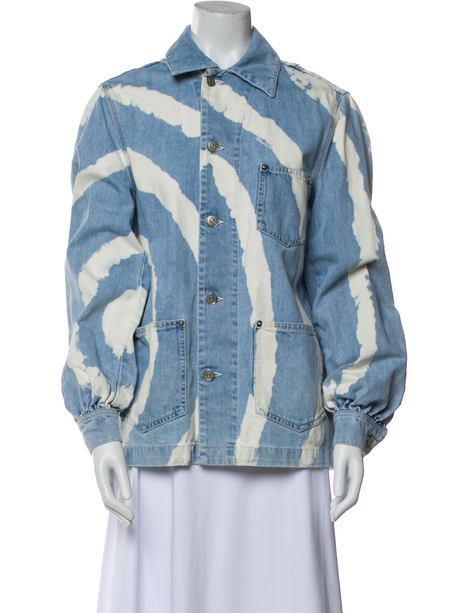 Ganni Printed Denim Jacket