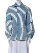 Ganni Printed Denim Jacket