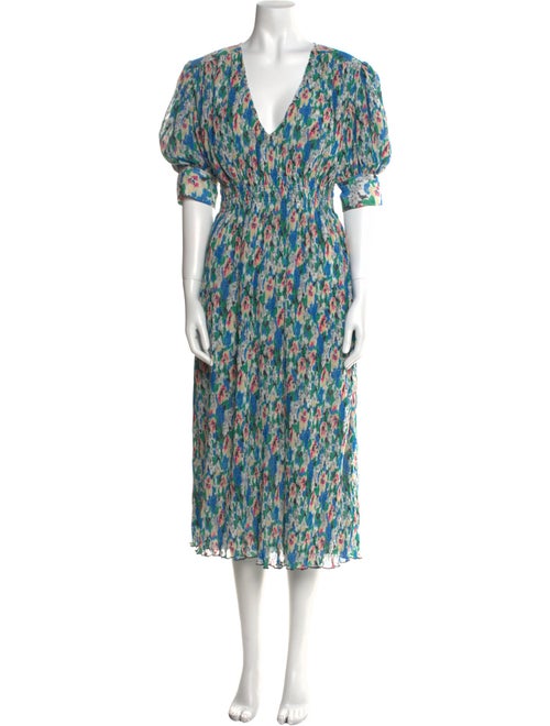 Ganni Floral Print Long Dress