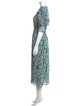 Ganni Floral Print Long Dress