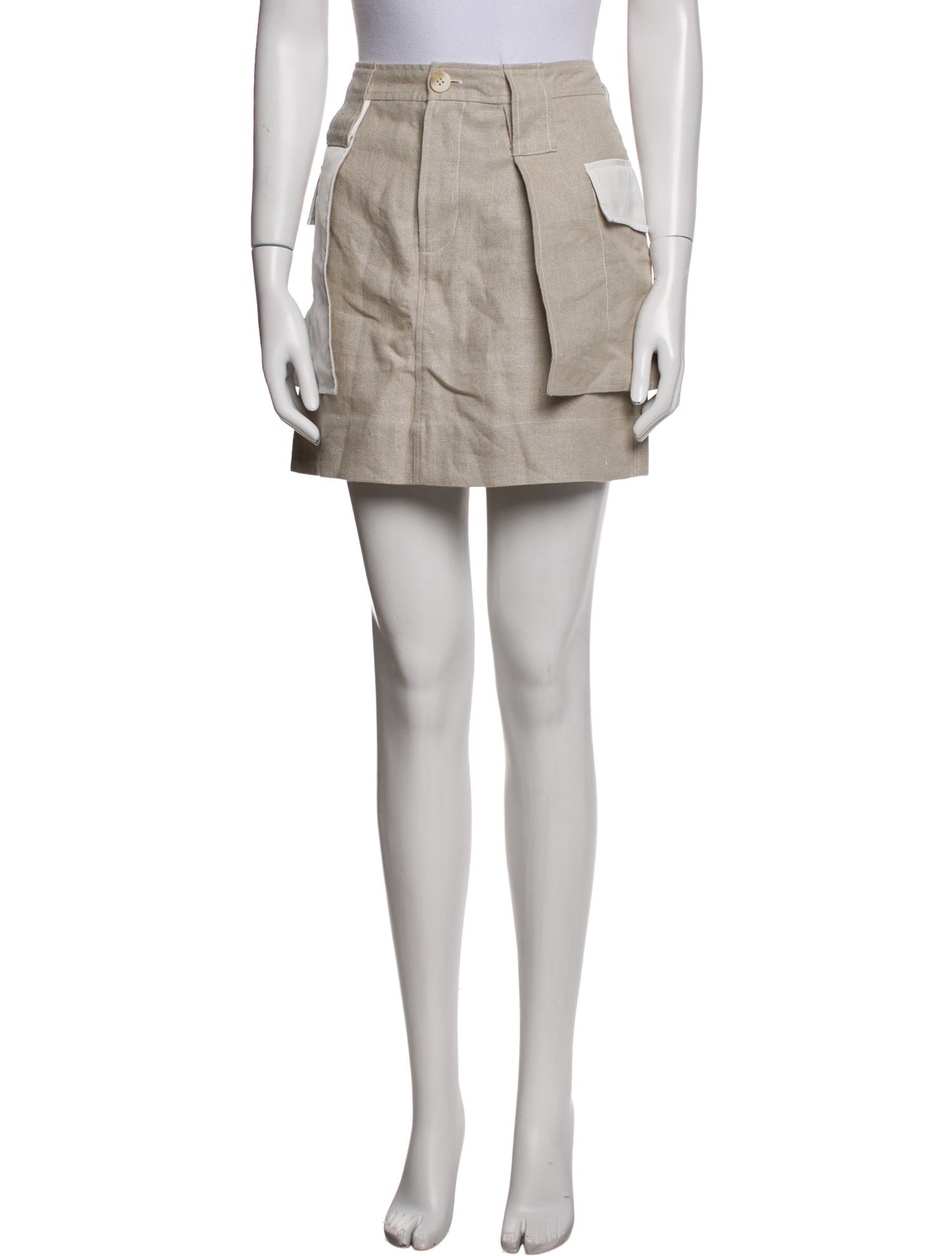 Ganni Linen Mini Skirt w/ Tags