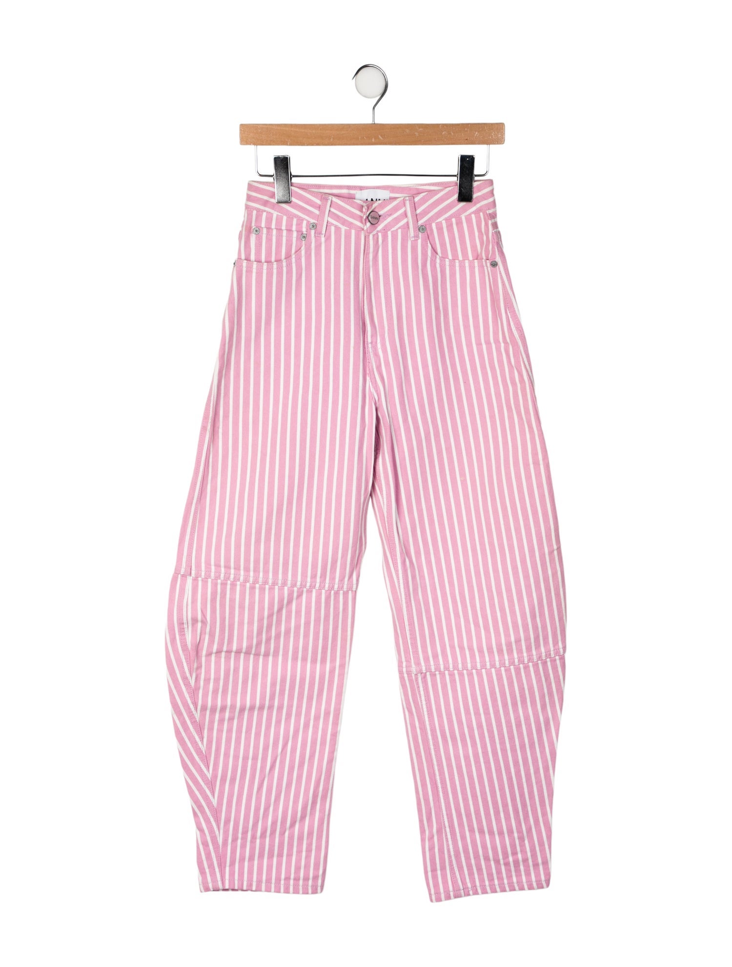 Ganni High-Rise Straight Leg Jeans