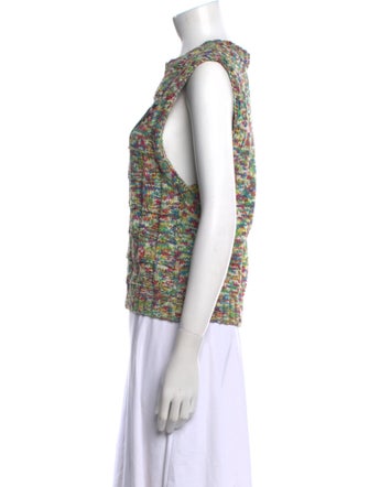 Ganni Graphic Print Crew Neck Sweater