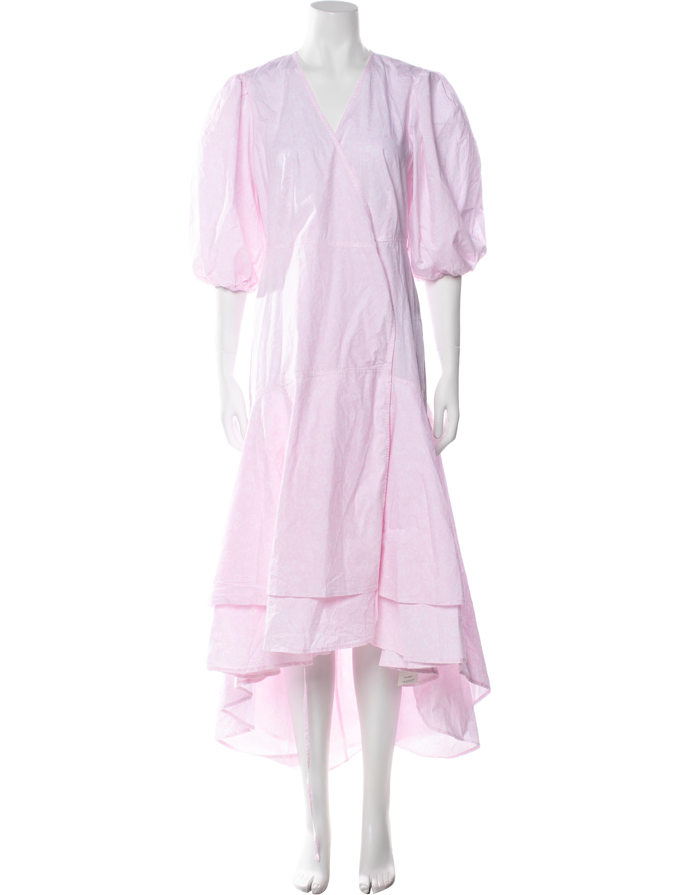 Ganni V-Neck Long Dress w/ Tags