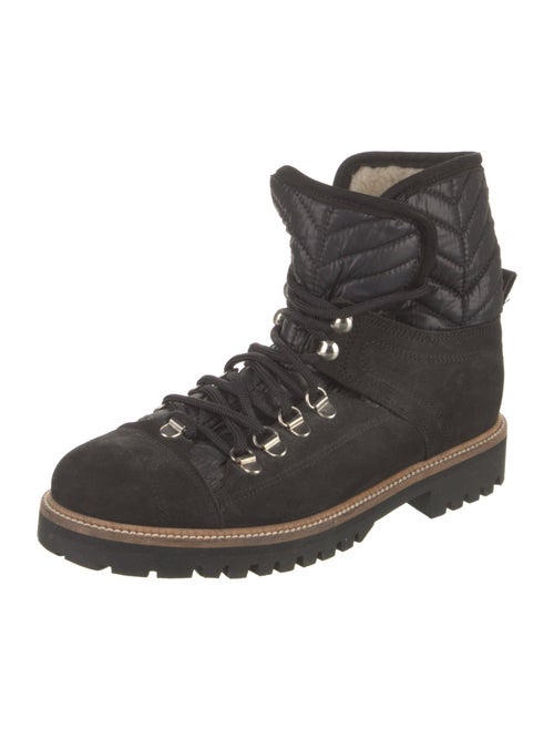 Ganni Suede Combat Boots