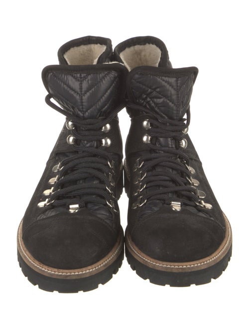 Ganni Suede Combat Boots