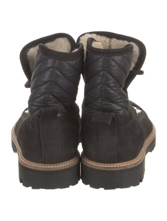 Ganni Suede Combat Boots