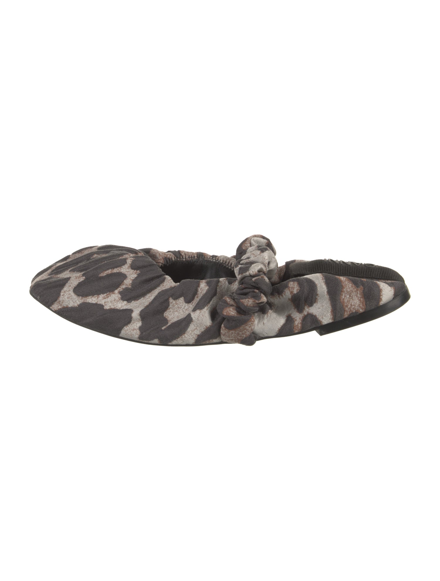 Ganni Animal Print Flats