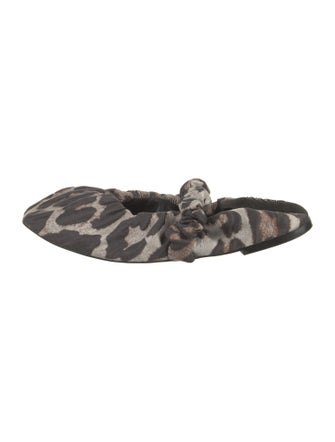 Ganni Animal Print Flats