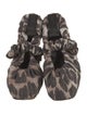 Ganni Animal Print Flats