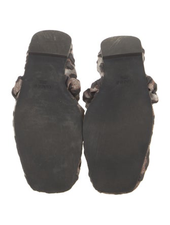 Ganni Animal Print Flats