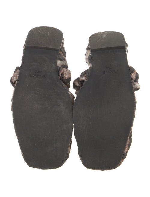 Ganni Animal Print Flats