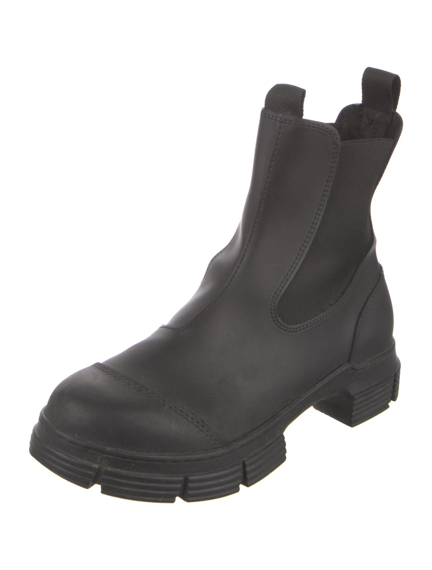 Ganni Leather Chelsea Boots